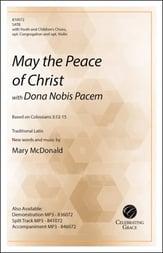 May the Peace of Christ -with- Dona Nobis Pacem SATB choral sheet music cover